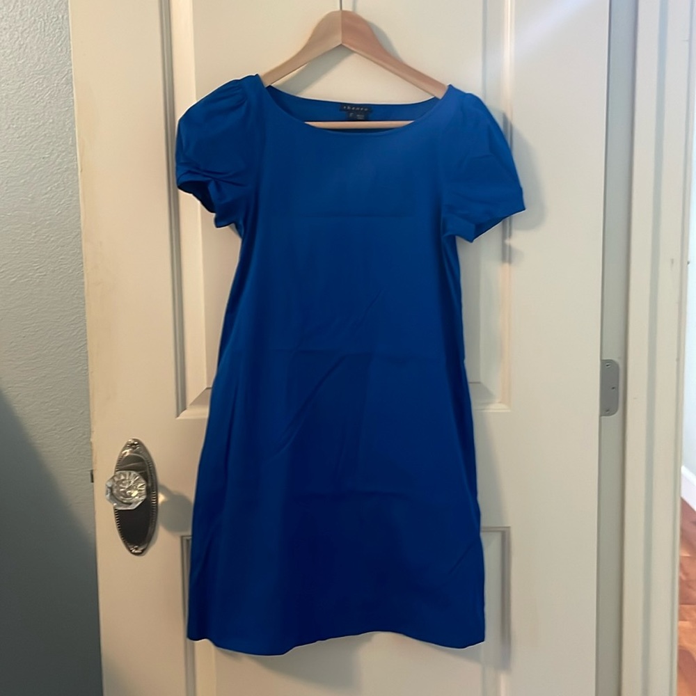 Theory blue mini dress size2